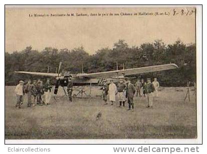 Aviation Latham Dans Son Chateau De Maillebois  Monoplan Antoinette - Autres & Non Classés