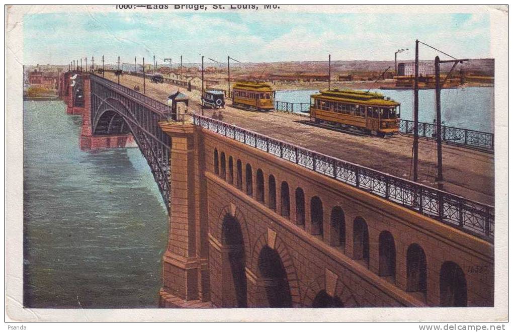 1928 Eads Bridge (1874) St.Louis +Porto Yugoslavia A+B - St Louis – Missouri