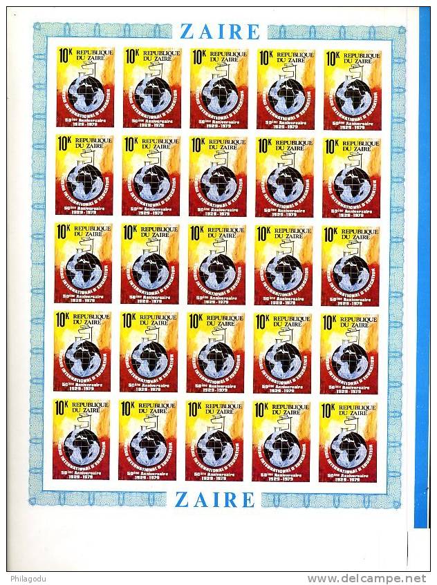 EDUCATION   Feuille De 25 Timbres NON DENTELES  Cob=990**  Cote 75 Euros - Unused Stamps