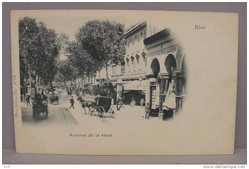 Nice - Avenue De La Gare - Photo Giletta, Nice  N°34 - Places, Squares