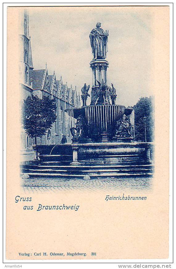 RAR Gruss Aus Braunschweig - Heinrichsbrunnen Um 1900 ! - Braunschweig