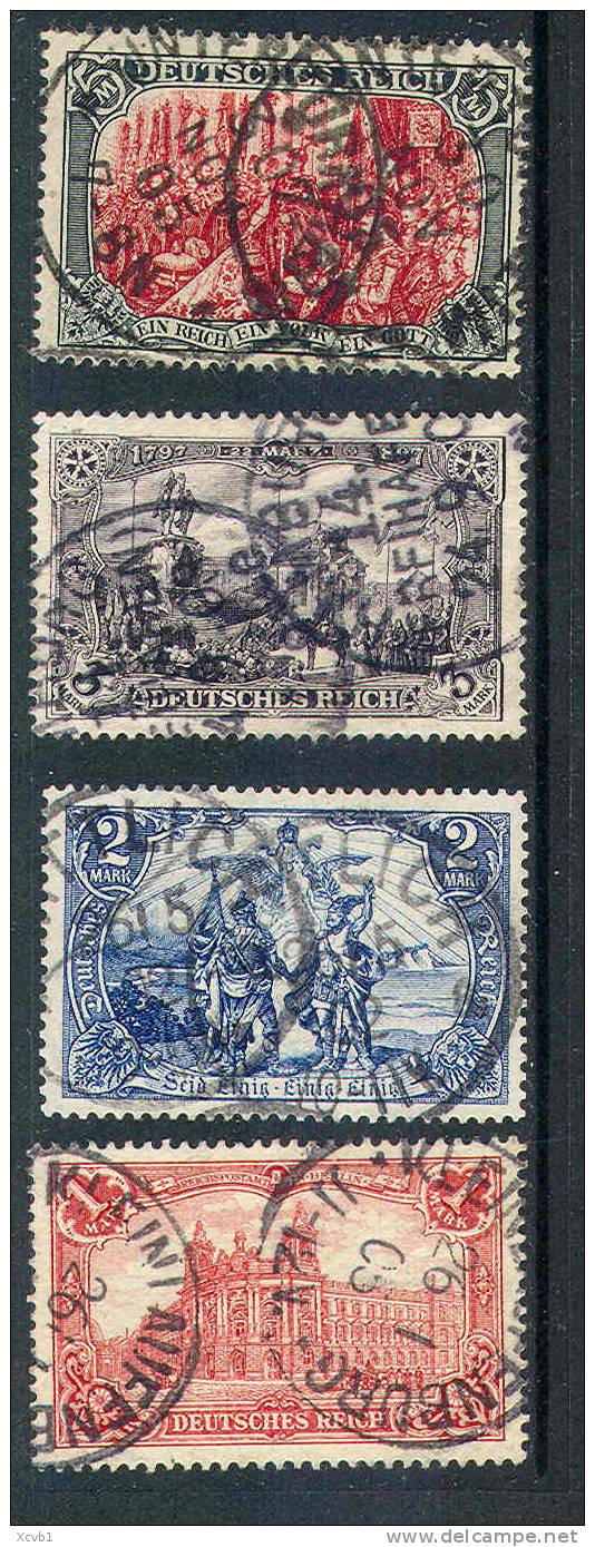 Germany     75 To 78, Used,  SCV$  136, ( Gy075-1,  Michel  78A,79.80A,81A, Gen.  VF-XF - Used Stamps