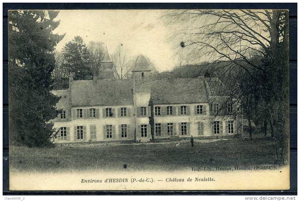 HESDIN . Chateau De Neulette .Voir Recto - Verso  (K094) - Hesdin