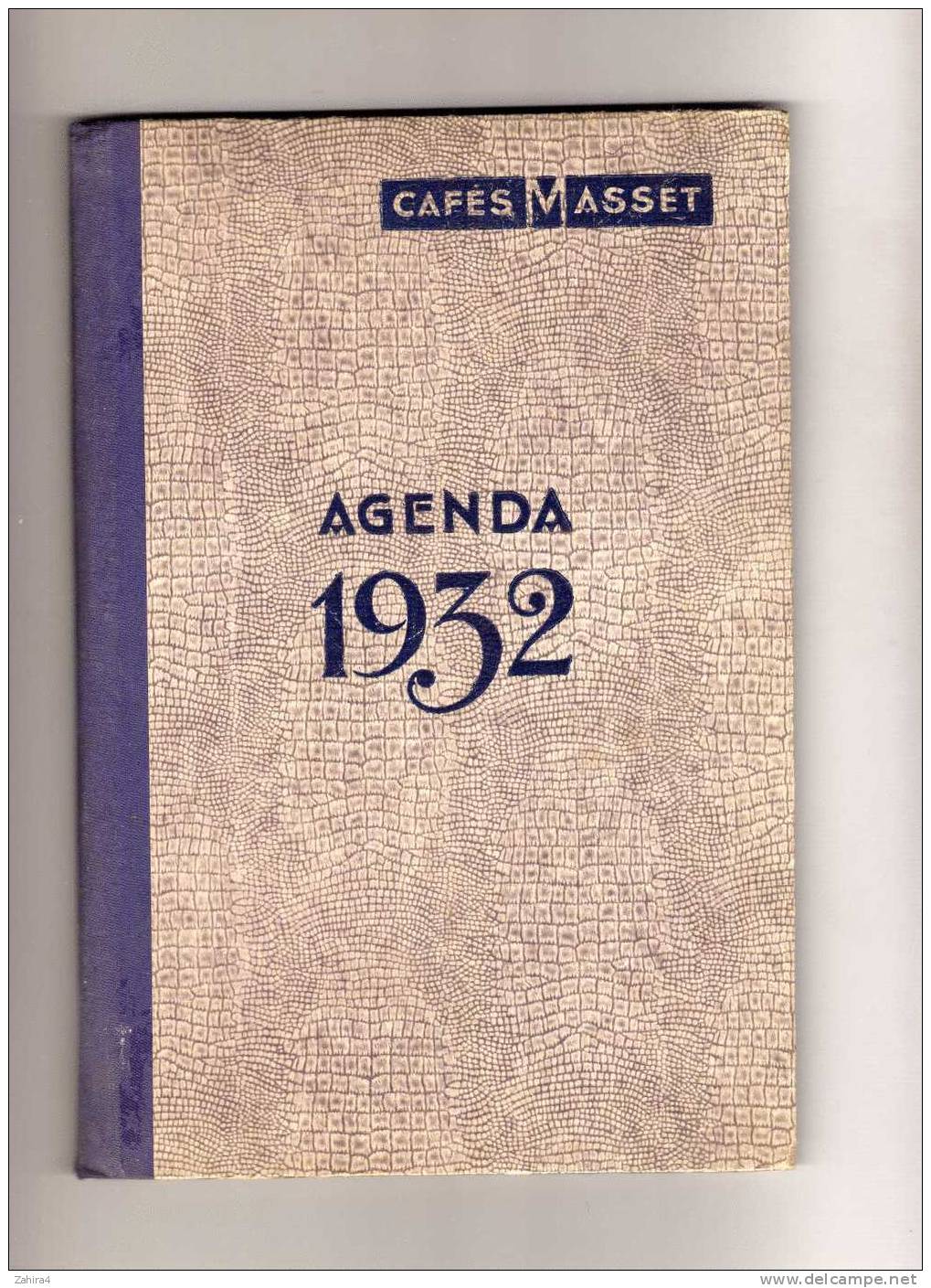 CAFES  MASSET  -  1932  _  Bordeaux - Agendas Vierges