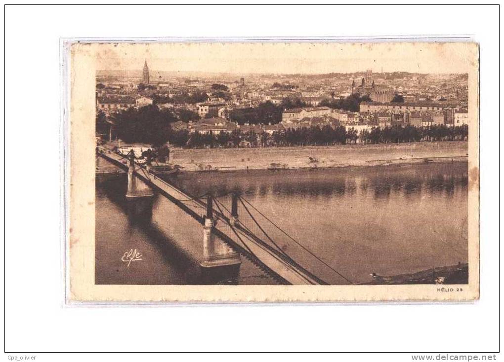 31 TOULOUSE Vue Générale, Panoramique, Pont Suspendu, Ed Labouche Elfe 128, Pyrénées Océan, 1932 - Toulouse