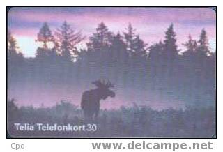 # SWEDEN 60111-87 Moose 30 Sc7 07.95 -animal- Tres Bon Etat - Zweden