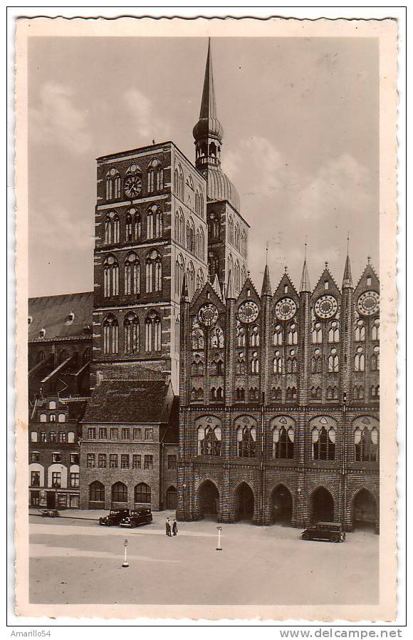 RAR Stralsund - Rathaus, Nicolaikirche 1939 - Stralsund