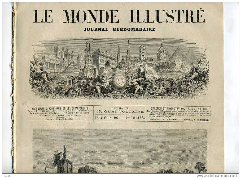 Le Centenaire De Pétrarque 1874 - Revues Anciennes - Avant 1900