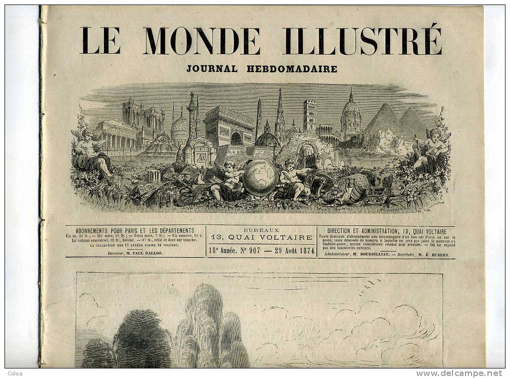 Les Fêtes De Lons Le Saunier 1874 - Magazines - Before 1900
