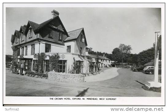 SOMERSET - EXFORD - NEAR MINEHEAD - THE CROWN HOTEL RP  Som146 - Andere & Zonder Classificatie