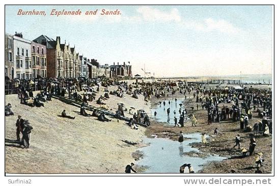 SOMERSET - BURNHAM - ESPLANADE AND SANDS - PRE-WWI  Som151 - Andere & Zonder Classificatie