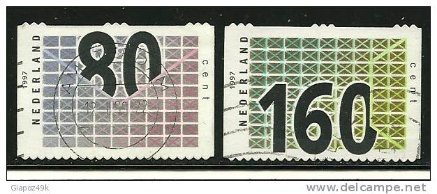 ● PAESI BASSI - 1997 - LAVORO - N.° 1573 / 74 Usati , Serie Completa - Cat. ? €  - Lotto N. 200 - Used Stamps