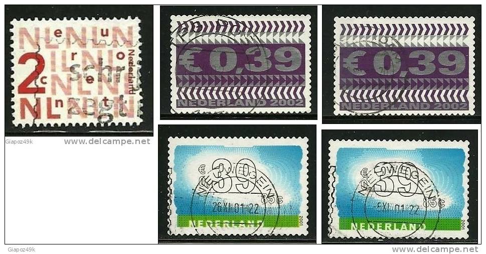 ● PAESI BASSI - 2001 - CORRIERE - N.° 1871 E Vari Usati Con Serie Compl. - Cat. ?  €  - L. 213 /14 /15 /16 /18 - Used Stamps