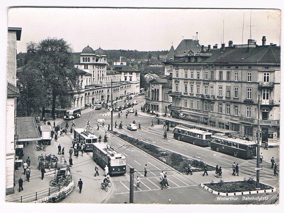 Winterthur Bahnhofplatz 1960 - Winterthur