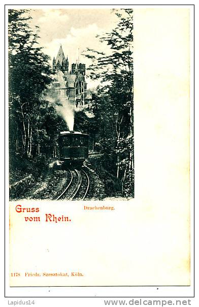 T 566 / CPA  ALLEMAGNE - GRUSS VOM  RHEIN  DRACHENBURG - Drachenfels