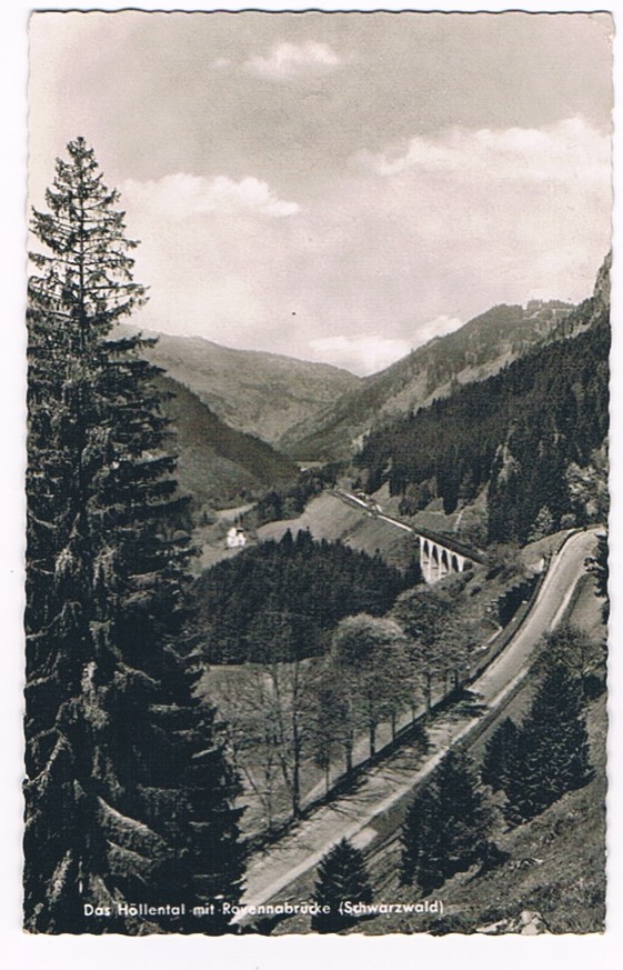 Das Höllental Mit Ravennabrücke  1959 - Höllental