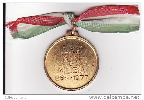 XXX ANNI DI MILIZIA 28/X/1977 - MISTURA - DIAM. 32 - PESO 12.7 - Altri & Non Classificati