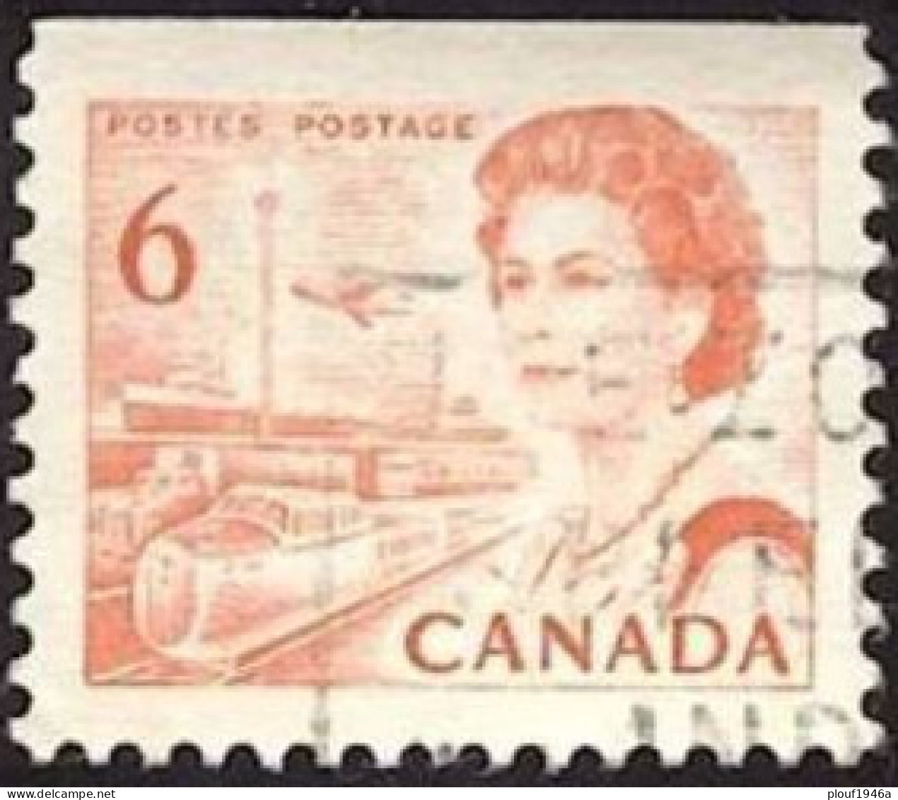 Pays :  84,1 (Canada : Dominion)  Yvert Et Tellier N° :   382 A-1 (o) Du Carnet / Michel 429-Gxo - Single Stamps