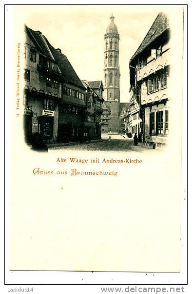 T 597 / CPA  ALLEMAGNE -  GRUSS AUS BRAUNSCHWEIG - Braunschweig