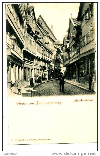 T 598 / CPA  ALLEMAGNE -  GRUSS AUS BRAUNSCHWEIG MEINHARDSHOF - Braunschweig