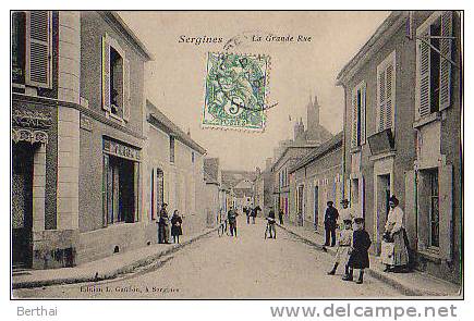 89 SERGINES - La Grande Rue - Sergines