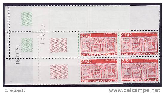 ANDORRE FRANCAIS - 410/411** (bloc De 4) Cote 11,40 Euros Depart à 10% - Unused Stamps