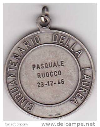 50° DELLA LAUREA - ORDINE DEGLI INGEGNERI DELLA PROV. DI NAPOLI - ARGENTO - DIAM. 35 PESO 24.2 - Autres & Non Classés