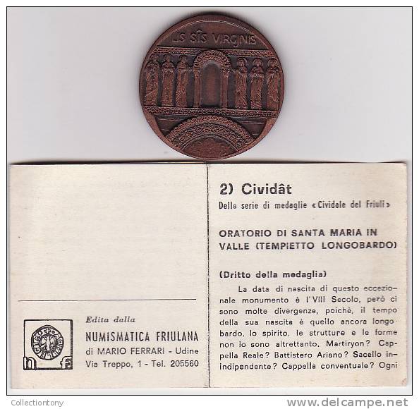 "CIVIDAT" DELLA SERIE MEDAGLIE  - BRONZO - DIAM. 35 PESO 23.9 - Otros & Sin Clasificación