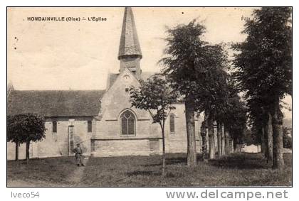 60- Hondainville  "L'Eglise"-1924 - Clermont