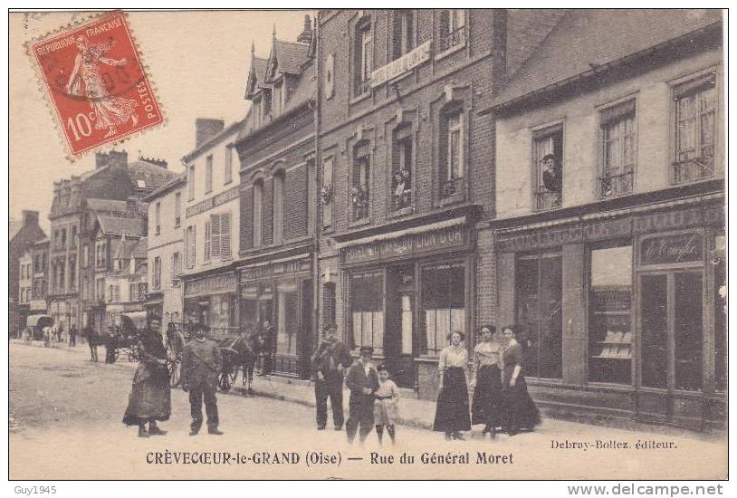 Crevecoeur-le-Grand : Rue Général Moret - Crevecoeur Le Grand