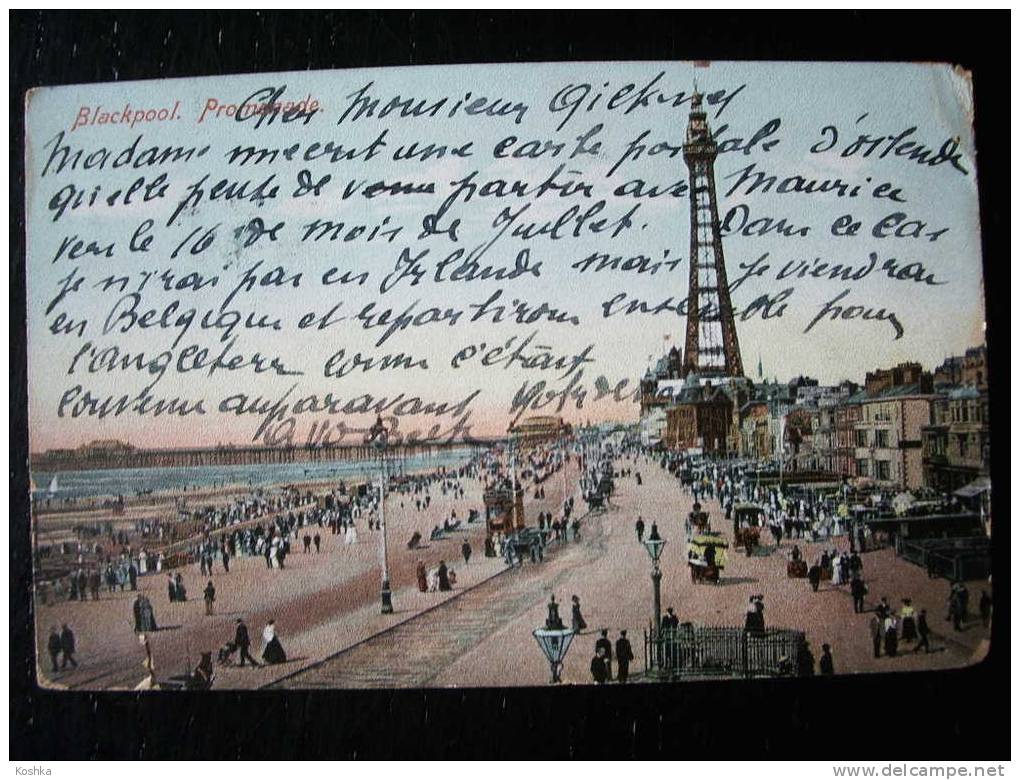 BLACKPOOL - Promenade - 1906 - E.R.G. - - Blackpool