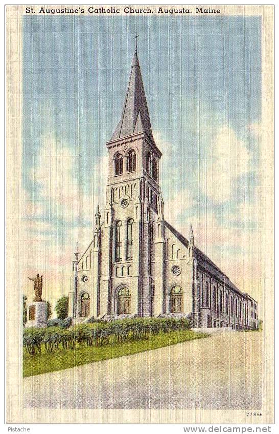 Augusta Maine - St. Augustine's Catholic Church - Église Catholique - Neuve - Mint - Sonstige & Ohne Zuordnung