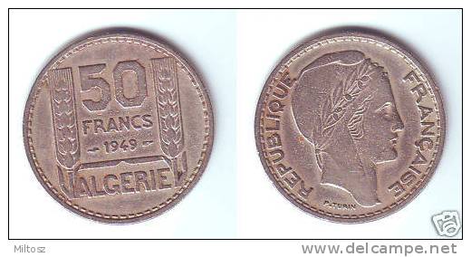 Algeria 50 Francs 1949 - Argelia