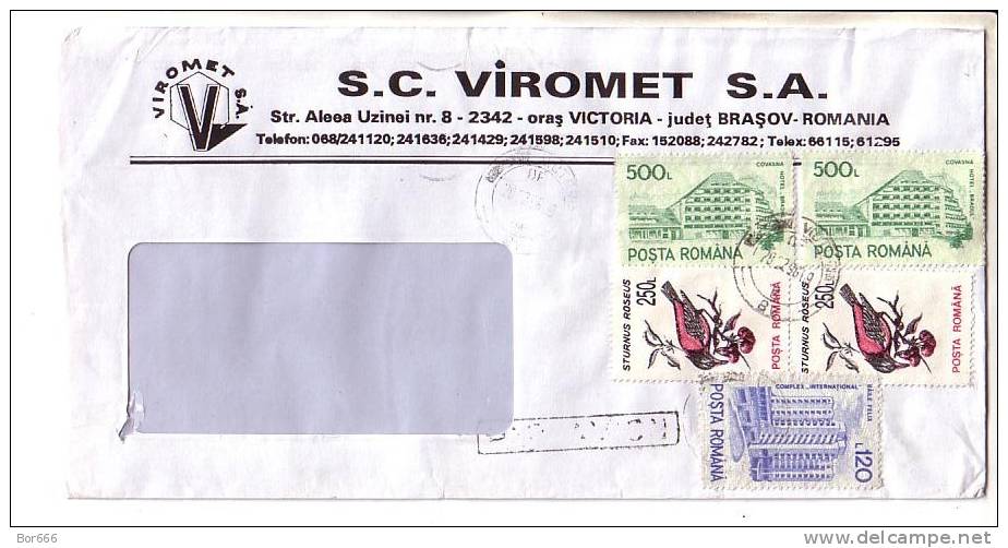 GOOD ROMANIA Postal Cover To ESTONIA 2006 - Good Stamped: Architecture ; Birds - Lettres & Documents