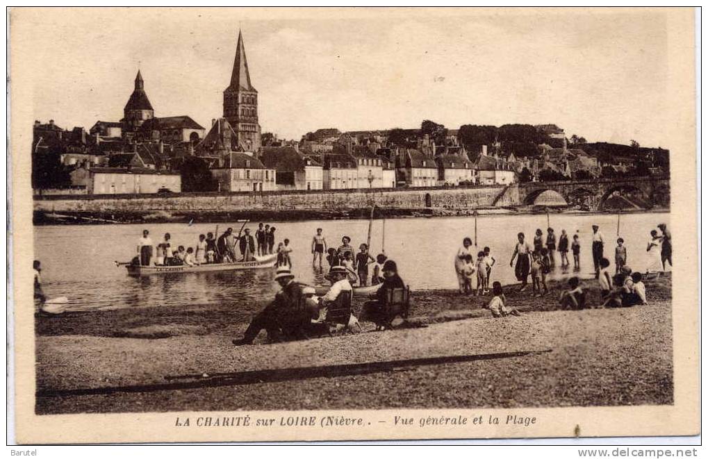 LA CHARITE SUR LOIRE - Vue Générale Et La Plage - - La Charité Sur Loire