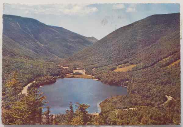 USA - Echo Lake, Franconia Notch, White Mountains, New Hampshire NH - Ca. 1960's Postcard - White Mountains