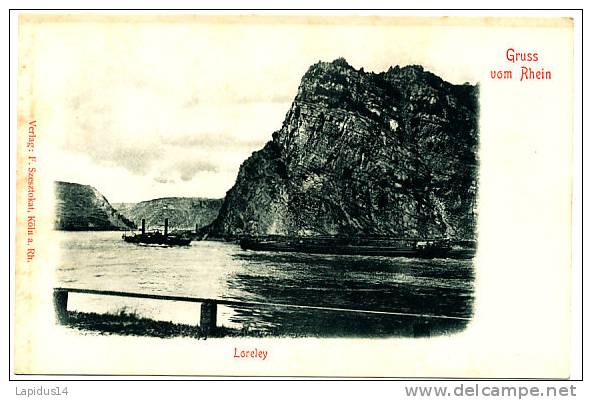 T 612 /CPA ALLEMAGNE  - GRUSS VOM RHEIN  LORELEY - Loreley