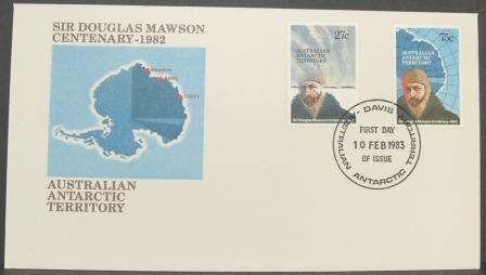 Australian Antarctic Territory 1982 Mawson Centenary FDC Davis - FDC