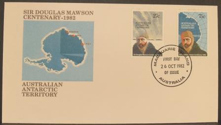 Australian Antarctic Territory 1982 Mawson Centenary FDC Macquarie Island - FDC