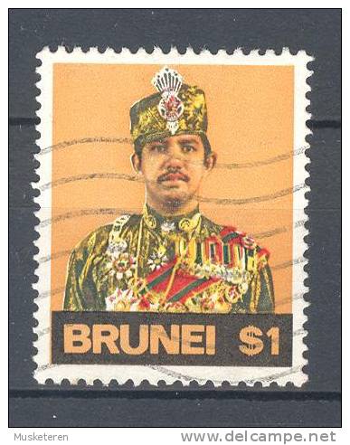 Brunei 1974 SG. 230  1 $ Sultan Hassanal Bolkiah Mu'izzaddin Waddaulah - Brunei (1984-...)
