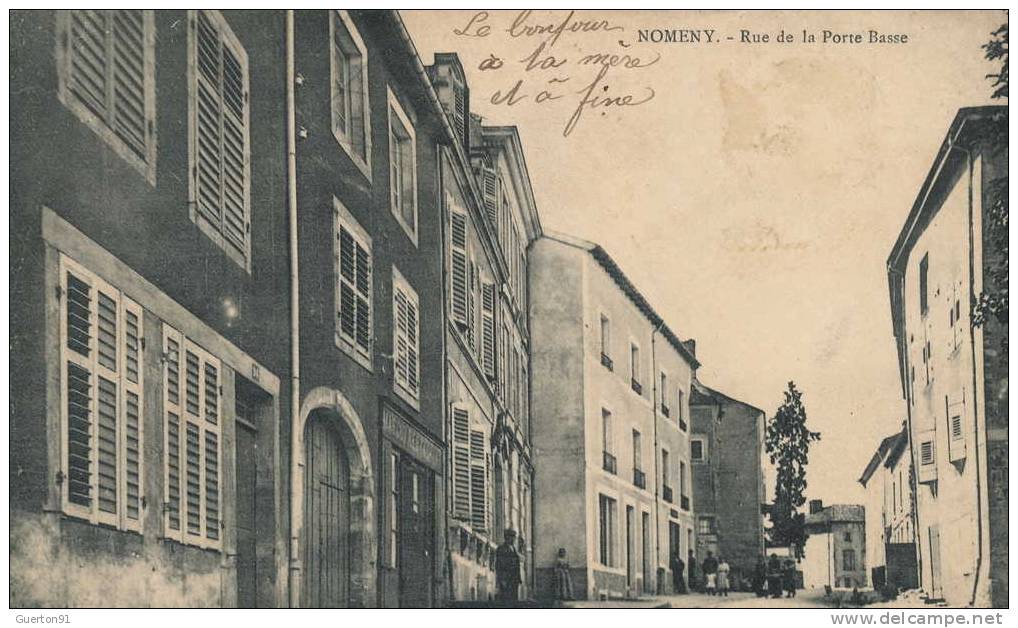 CPA (54)  NOMENY     Rue De La Porte Basse - Nomeny