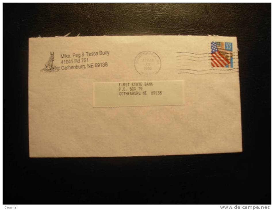 USA  Burro Ane Donkey Corner Card Cover Sobre Enveloppe - Anes
