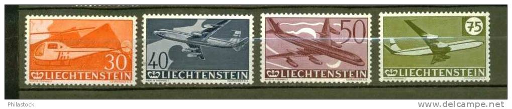 LIECHTENSTEIN PA N° 34 à 37 ** - Air Post