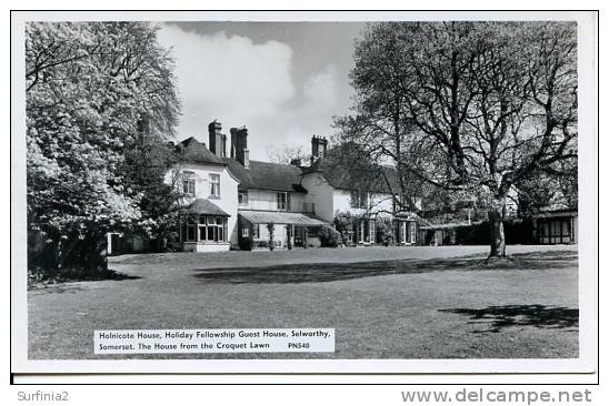 SOMERSET - SELWORTHY - HOLNICOTE HOUSE - FROM THE CROQUET LAWN RP  Som159 - Other & Unclassified