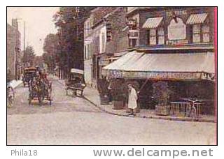 VILLENEUVE LA GARENNE AVENUE DE GENNEVILLIERS CAFE DE LA GARENNE A LA BELLE GABRIELLE  HOTEL ATTELAGES VELO  AUG BREGOU - Villeneuve La Garenne