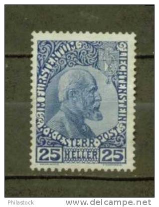LIECHTENSTEIN  N° 3 B * Papier Mat - Unused Stamps