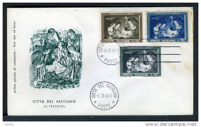 1960  - VATICANO - VATIKAN - VATICAN - VATICAAN - Unif. 292/94 - F.D.C. - Covers & Documents