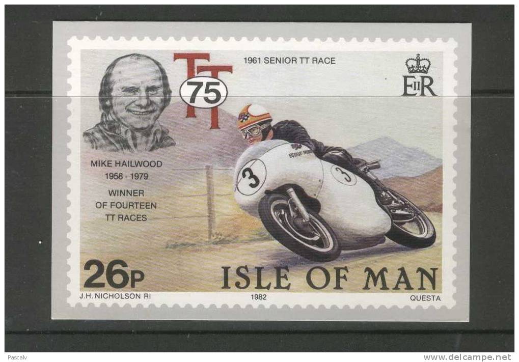 Ile De Man Carte Maximum Dimension 14,5 Cm X 10,5 Cm - Motorbikes