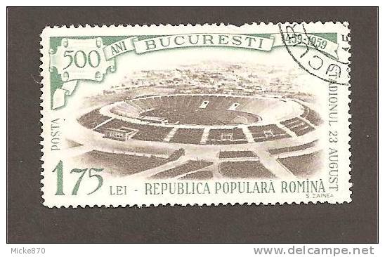 Roumanie N°1642 Oblitéré Centenaire De Bucarest Le Stade - Oblitérés