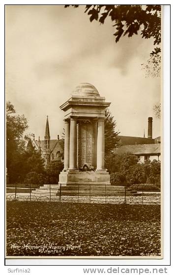 SOMERSET - TAUNTON - WAR MEMORIAL - VIVARY PARK RP  Som180 - Otros & Sin Clasificación